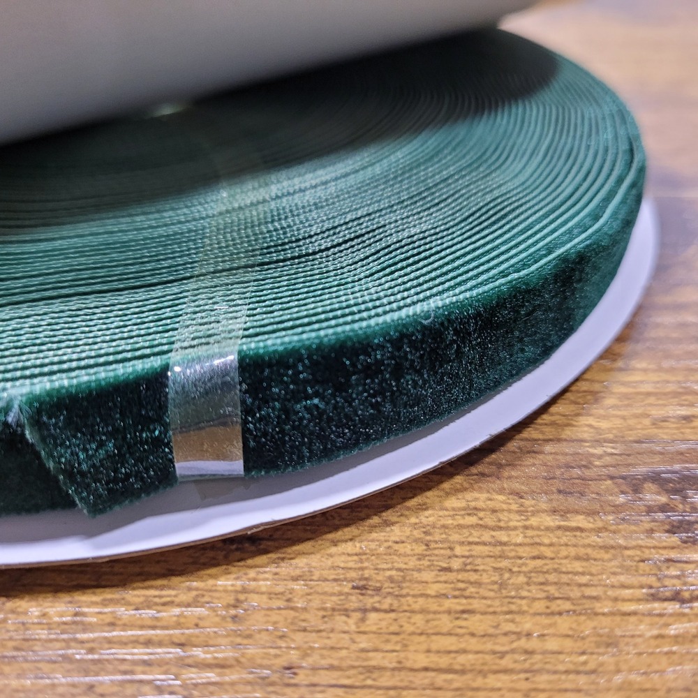 Velvet Ribbon 5/8 Inch Dark‎ Green 25 Yards Single Faced Trim